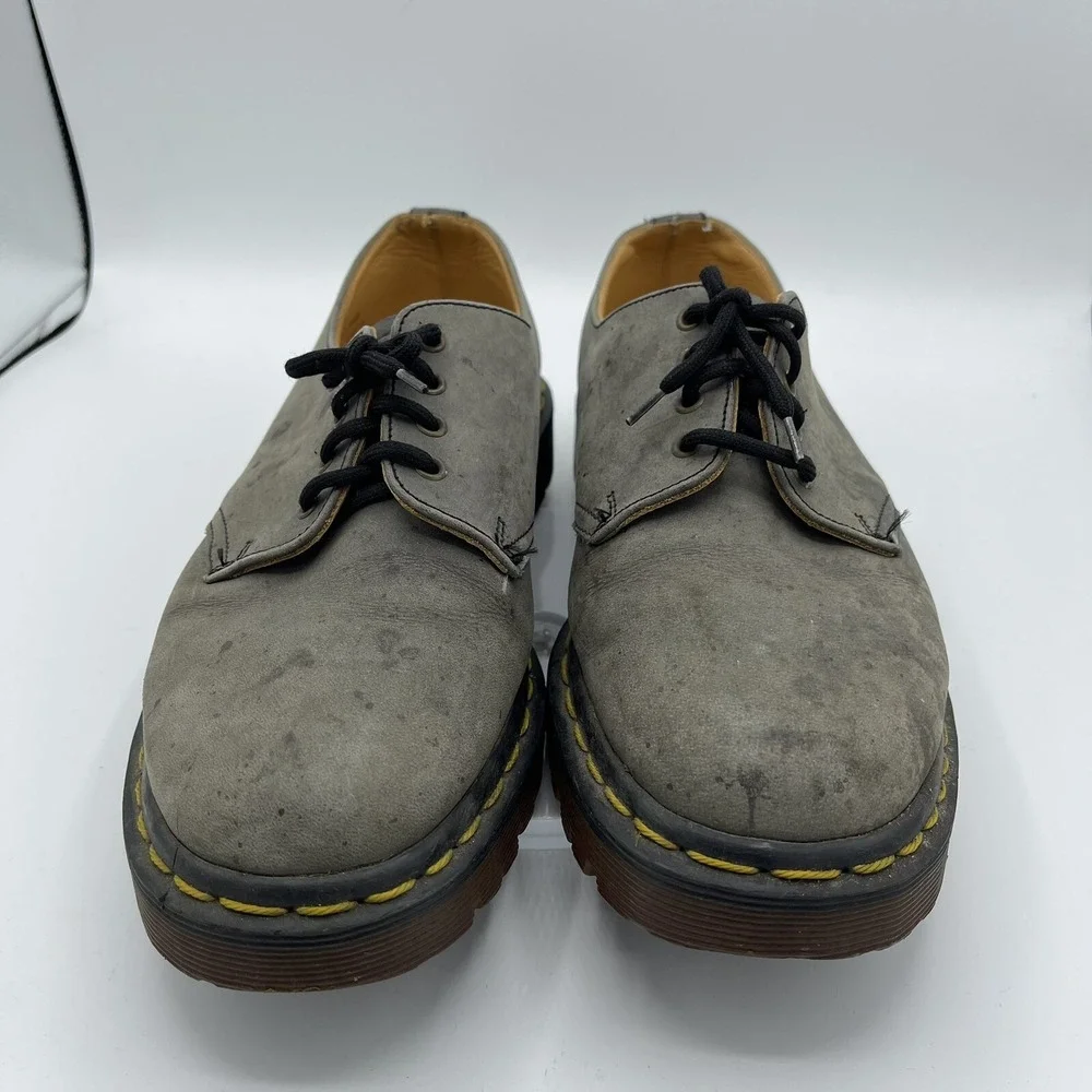 Dr. Marten 1461 Oxford Green Leather Shoe Mens Size‎ 7 Made In England